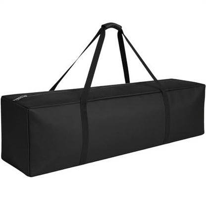 COOLBEBE 56" Sports Duffle Bag - 216L Extra Large Travel Duffel Luggage Bag | Upgrade 2-way Lockable Zippers, Heavy Duty Waterproof Long Duffle Bag for Tent Pole Camping Outdoor Moving (Black 56inch) - size: 56" x 14" x 17"