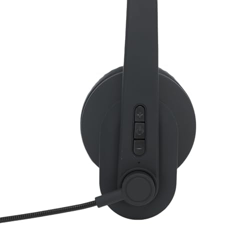 AMONIDA Trucker Bluetooth Headset, Single Ear Wireless Headphone with Noise Cancelling Microphone, USB Dongle Mute Key Headset, 50Hrs Talk Time for Truck Drivers