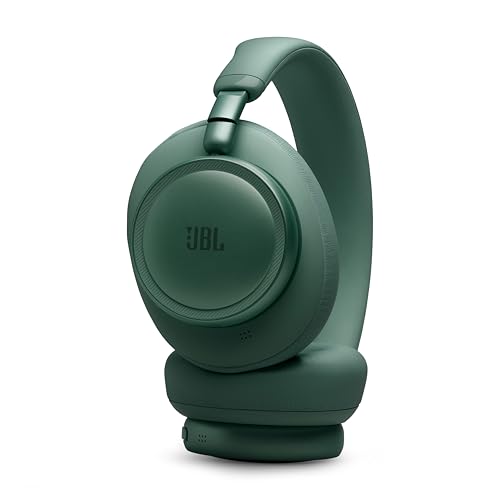 JBL Live 780NC - Noise Cancelling Headphones - Green | JBL Signature Sound with Hi-Res Audio wired and wireless, True Adaptive Noise Cancelling 20, real time calibration - color: Green