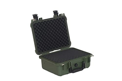 MEIJIA All Weather IP67 Waterproof Hard Camera Case,Hard Protective Case,Hard Case with Customizable Foam,Fit Use of Drones,Camera,Equipments,Pistols(Green,13.35 x11.63x5.98inches) - color: Green, size: 13.35 x11.63x5.98inches