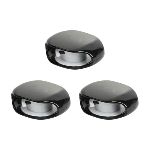 3Pcs Automatic Data Cable Management Box Automatic Retraction Winding Case for Sports Earphone Data Charging Winder - color: Black