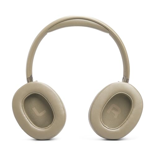 JBL Tune 780NC - Wireless Over-Ear Adaptive Noise Cancelling Headphones with Powerful Hi-Res JBL Pure Bass Sound and Spatial Sound, with Up to 76 Hours of Battery Life, Plus Speed Charge (Beige) - color: Beige