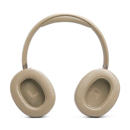 JBL Tune 780NC - Wireless Over-Ear Adaptive Noise Cancelling Headphones with Powerful Hi-Res JBL Pure Bass Sound and Spatial Sound, with Up to 76 Hours of Battery Life, Plus Speed Charge (Beige) - color: Beige