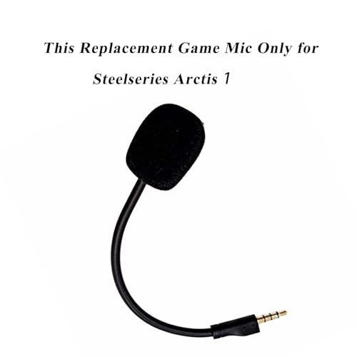 Replacement Game Mic for Steelseries Arctis 1 Headphones Detachable Microphone Boom for Gaming Headsets PS4 Pro PS5 Xbox One X Computer PC Mac 3.5mm Jack Noise Cancelling