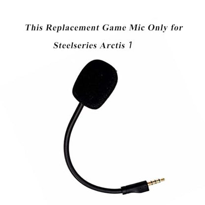 Replacement Game Mic for Steelseries Arctis 1 Headphones Detachable Microphone Boom for Gaming Headsets PS4 Pro PS5 Xbox One X Computer PC Mac 3.5mm Jack Noise Cancelling