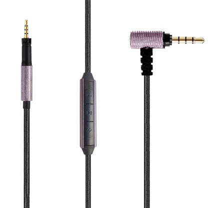 FAAEAL Audio Cable Compatible with Sennheiser Momentum 4 Momentum 3 Momentum 2.0 HD450BT PXC550 HD400S Headphones in-line Mic Control Headphone Cord for Musician Audiophile 4.9ft w/mic - style: 3.5mm w/mic