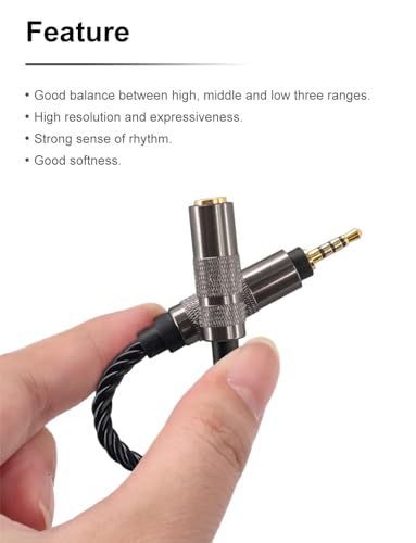 okcsc Headphone Adapter 2.5mm Male to 4.4mm Adapter for 4.4mm Cable Connected to Balanced 2.5mm Player Device High Stereo Audio Converter OFC Cable with Gold-Plated Plug 6 inch Length Extension Cord - size: 2.5mm Male to 4.4mm