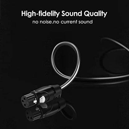 Twozoh XLR Female to 1/4 Inch (6.35mm) TRS Cable, Quarter Inch Jack Balanced to XLR Microphone Cable 60FT (Profesional/HiFi) - color: Female 1-PACK, size: 60FT
