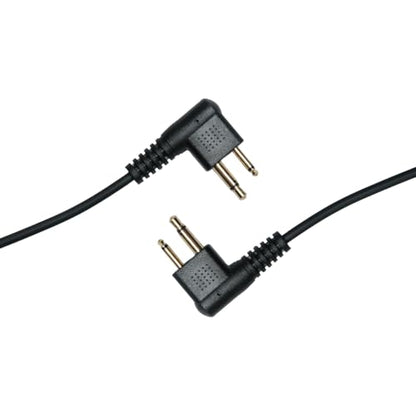 2Pin Earpiece Headset with Mic PTT Compatible with Motorola CP200 CP200D CP185 CP100D CLS1410 CLS1110 BPR40 MAGONE BC130 DLR1060 M1 R2 Walkie Talkie 2 Way Radio with Black Acoustic Tube,4 Pack