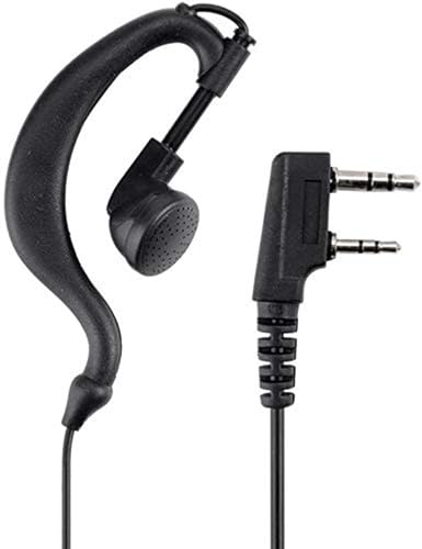 Walkie Talkie Earpiece with Mic 2 Pin Two Way Radio Earhook Headset Compatible for Pxton ‎PX-888S PX-777S Baofeng UV-5R BF-888S BF-F8HP Retevis H-777 Kenwood Puxin Two Way Radio ﻿