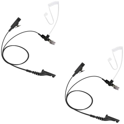 2 Pack BCT22-M9 2-Wire Surveillance Acoustic Tube Earpiece with PTT Mic Compatible with Motorola APX 8000 APX 7000 4000 XPR 7580e 7380e XPR 7550 7350e 7350 APX6000 APX7000 APX8000 XPR7550 - size: 2 Pieces