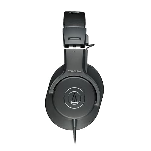 Audio-Technica ATH-M20x Professional Studio Monitor Headphones, Black - color: Black, style: Wired