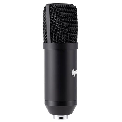 LyxPro Condenser Microphone for Studio, Vocals, Instruments, Podcasting and Professional Recordings with Shockmount, XLR Cable - Matte Black