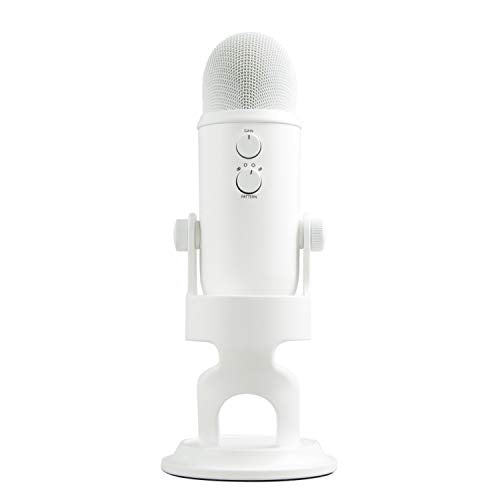 Logitech Creators Blue Yeti USB Microphone for Gaming, Streaming, Podcast, YouTube, Discord, PC, Studio Sound, Plug & Play-Whiteout | For PC and Mac, gaming, recording, streaming, podcasting, Blue VO!CE effects, plug and play, studio use