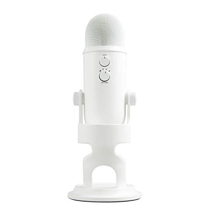 Logitech Creators Blue Yeti USB Microphone for Gaming, Streaming, Podcast, YouTube, Discord, PC, Studio Sound, Plug & Play-Whiteout | For PC and Mac, gaming, recording, streaming, podcasting, Blue VO!CE effects, plug and play, studio use