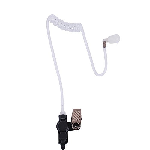 K-Storm Walkie Talkie Surveillance Headset Compatible with Motorola Radio | Acoustic Tube Earpiece with Mic for CP200 CLS1110 DLR1020 XU1100 RDM2070D RDV2080D - color: 10 pack