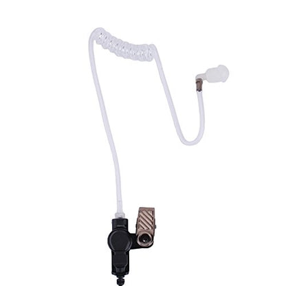 K-Storm Walkie Talkie Surveillance Headset Compatible with Motorola Radio | Acoustic Tube Earpiece with Mic for CP200 CLS1110 DLR1020 XU1100 RDM2070D RDV2080D - color: 10 pack