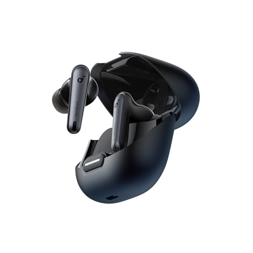 Soundcore by Anker Liberty 4 NC Wireless Earbuds | 98.5% Noise Reduction, Adaptive Noise Cancelling to Environment, Hi-Res Sound, 50H Battery, Wireless Charging, Bluetooth 5.3 - color: Black