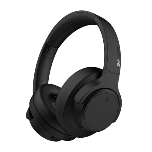 Srhythm NiceComfort 15 (2nd Gen) Hybrid Noise Cancelling Wireless Headphones,Bluetooth 6.0,with Low Latency,Spatial Audio,ENC,120Hrs