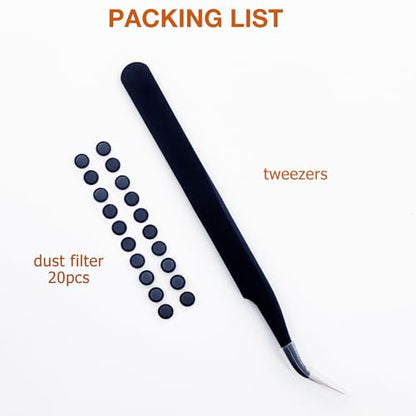 Replacement Dust Proof Filter Mesh for DEWALT Headphones, 20 Pieces | Compatible with DEWALT Heavy Duty Bluetooth Neckband/Jobsite Pro X2 ANC / Edition 2-in-1 Neckband / Magnetic Neckband Earbuds