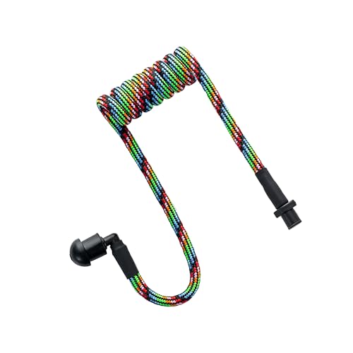 Acoustic Coil Tube Replacement Braided Nylon for Radio Earpiece Surveillance - color: DF/CTB-16