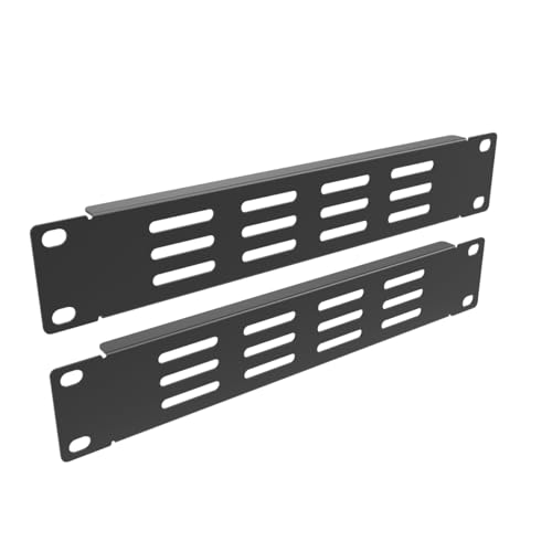 2 Pcs of 10 inch Rack Mount Vented Blank Panel 1U
