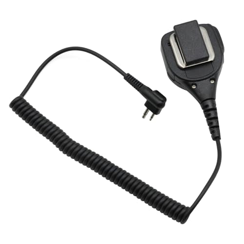 PMMN4013a PMMN4013 Speaker Microphone for Motorola R2 CP200 CP200D | Shoulder Mic with 3.5 mm Jack for CP100D CP185 BPR40D BPR40 PR400 CLS1110 CLS1410 CLS1110 RDU4100 RMU2040