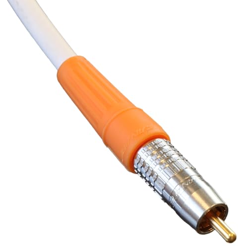 BJC Coaxial Digital Audio Cable (12 Foot, RCA to RCA, White) - color: White, size: 12 foot, style: RCA to RCA