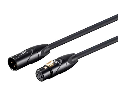 Monoprice XLR Male to XLR Female Cable - 1.5 Feet, 16AWG, Gold Plated, Microphone & Interconnect - Stage Right Series - size: 1.5ft