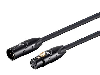 Monoprice XLR Male to XLR Female Cable - 1.5 Feet, 16AWG, Gold Plated, Microphone & Interconnect - Stage Right Series - size: 1.5ft