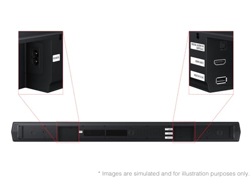 Samsung B-Series Soundbar HW-B550F 2.1 ch DTS Virtual:X Soundbar with Subwoofer (2025 Model) Voice Enhance Mode, Bass Boost, Adaptive Sound - style: HW-B550F