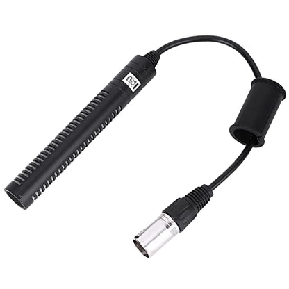 Keenso Condenser Microphone, Stereo Camera Mic Unidirectional AntiInterference Video Recording Microphone (Black) Microphone Microphone (Black)