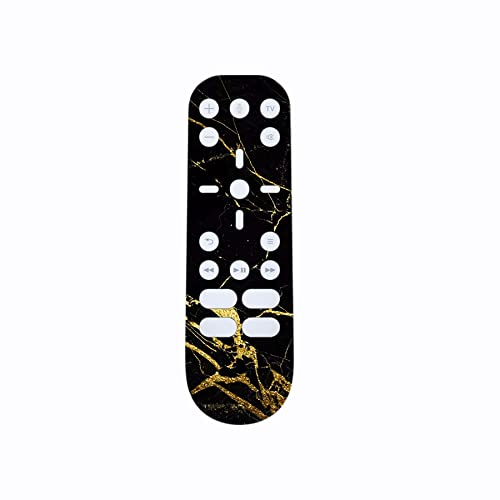 PlayVital Black & Gold Marble Effect Full Set Skin Decal for ps5 Console Disc Edition, Sticker Vinyl Decal Cover for ps5 Controller & Charging Station & Headset & Media Remote - color: Black & Gold Marble Effect