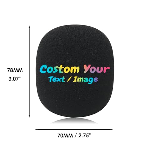 Custom Microphone Cover Personalized microphone foam windscreen Customized foam mic windscreen for Rode DJI Mic Wireless GO Hollyland Lark