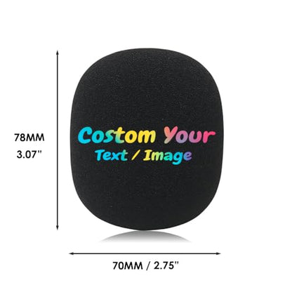Custom Microphone Cover Personalized microphone foam windscreen Customized foam mic windscreen for Rode DJI Mic Wireless GO Hollyland Lark