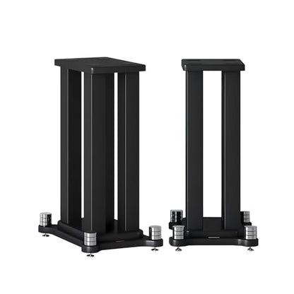 Universal Wooden Speaker Stands Pair, Heavy Duty Floor Standing Speaker Mount, Bookshelf & Studio Monitor Stands for Home Theater Surround Audio System (27.5in) - size: 27.5 in