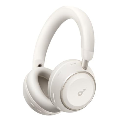 Soundcore Anker Space 2 Bluetooth 6.1 Over-Ear Headphones, Travel-Ready - color: Linen White