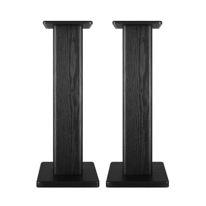 Universal Floor Black Speaker Stands, 22.64 Inch Surround Sound Stands Supports 150LB, Non-Slip Pads & Cable Ties, for Bookshelf Speaker,Satellite Speakers,Studio Monitors, Easy Installation