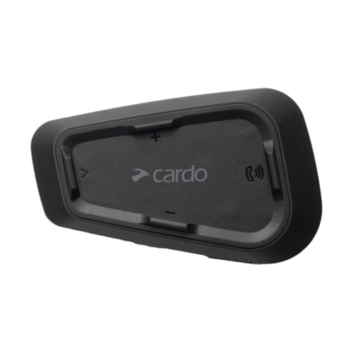 Cardo Systems Spirit Motorcycle Bluetooth Communication Headset, 2-Way Bluetooth, Thin 32mm Speakers, Waterproof, Universal Connectivity - Single Pack - size: 1 Pack, style: Spirit