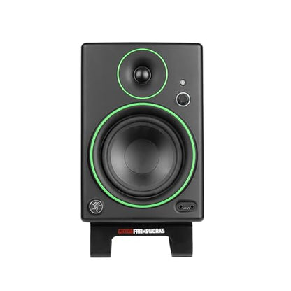 Gator Frameworks Desktop Wedge Stands for Small to Medium-Size Computer Speakers & Studio Monitors – Set of 2 (GFW-SPKSTMNDSK-WDG) - style: Wedge Style