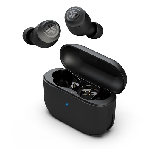 JLab, Go Air Pop, True Wireless Earbuds, Bluetooth 5.1, Dual Connect, IPX4, EQ3 Sound Settings, Black - color: Black