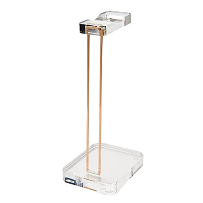 russell+hazel Acrylic Headphone Stand with Gold Hardware, Clear