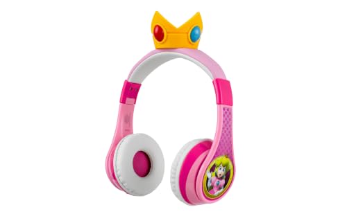 Princess Peach Bluetooth Headphones for Kids Wireless Headphones for School - color: Princess Peach