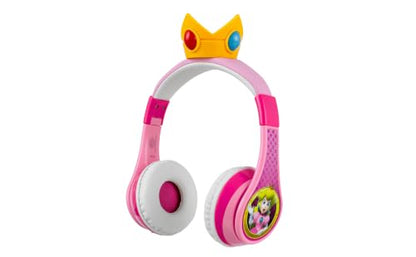 Princess Peach Bluetooth Headphones for Kids Wireless Headphones for School - color: Princess Peach