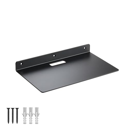 Small Wall Shelf,3.0mm Aluminum Alloy Small Floating Shelf,for Bathroom, Bedroom, Living Room, Kitchen,Office(16 inch Floating Shelf) - size: 16 inch floating shelf