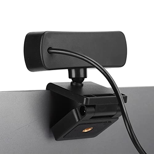 1080P Webcam, USB Webcam with Microphone USB Computer Web Camera, Plug and Play for Live Broadcast Net Class Conferencing Video Calling (Black)