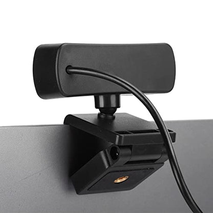 1080P Webcam, USB Webcam with Microphone USB Computer Web Camera, Plug and Play for Live Broadcast Net Class Conferencing Video Calling (Black)