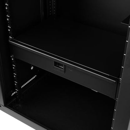Gator Rackworks Wired Microphone Rack Mounted Drawer with Lock - Fits 10 Wired Microphones, 2U Size (GRW-DRWMIC10) - size: 2U Rack Space - Wired Mic Insert, style: Wired Mic Drawer