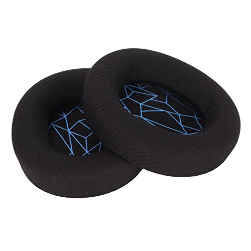 Replacement Ear Cushion Pads with Memory Foam Protein Leather for 3 5 7 Pro ATH M40X M50X MDR 7506 Cloud 2 Black V2 (Black earpads with Screen) - color: Black earpads with screen