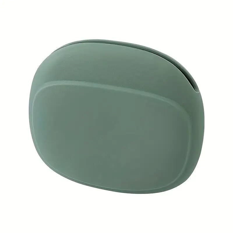 Silicone Earphone Storage Bag Data Cable Charger Storage Box, Wired Headphone Organizer(Green) - color: Green